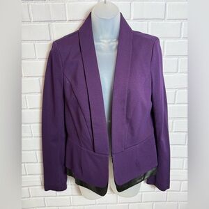 LAUNDRY by Shelli Segal Purple Blazer Notched Lapels and Tailored Fit/ size 8